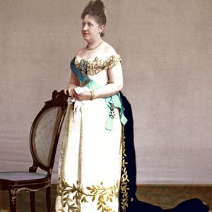 D. Isabel de Bragança, Princesa Imperial do Brasil em trajes oficiais, Marc Ferrez, 1887.