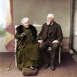 D. Isabel e Gastão de Orleans, o conde d'Eu, no Exílio, 1919.
França, Normandia / Instituto Moreira Salles